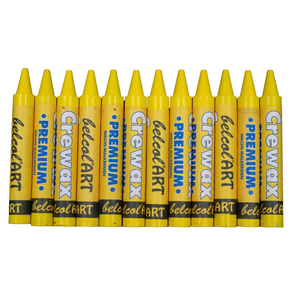 belcolART CREWAX , 12 Wachsmaler , Gelb