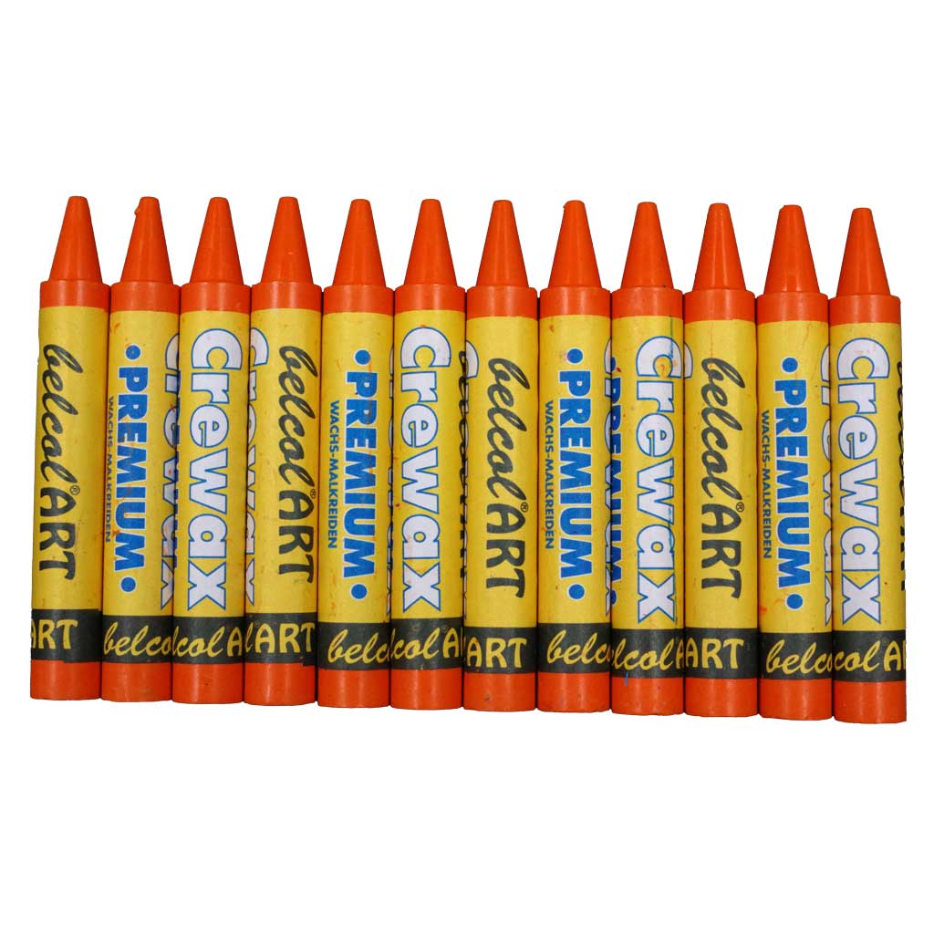 belcolART CREWAX , 12 Wachsmaler , Orange