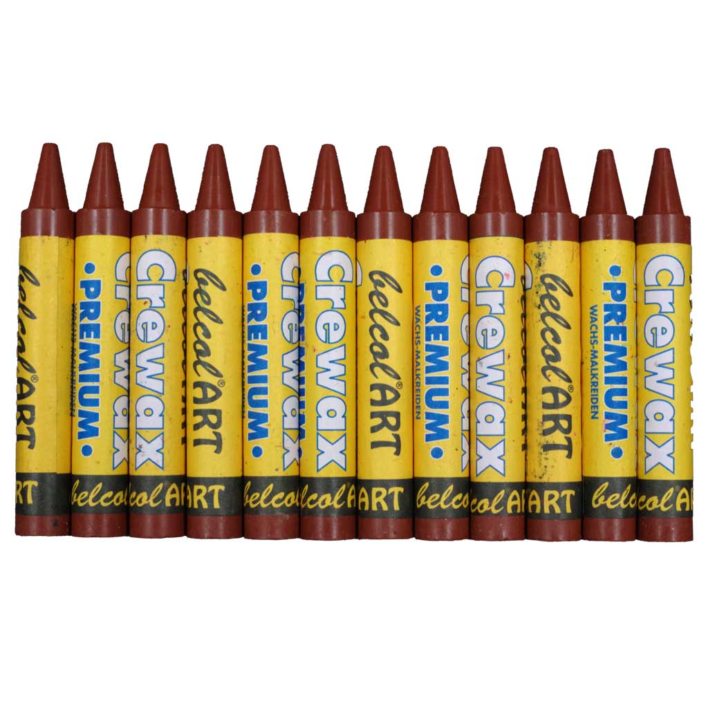 belcolART CREWAX , 12 Wachsmaler , Braun