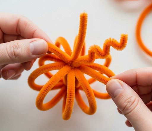 Chenilledraht, orange