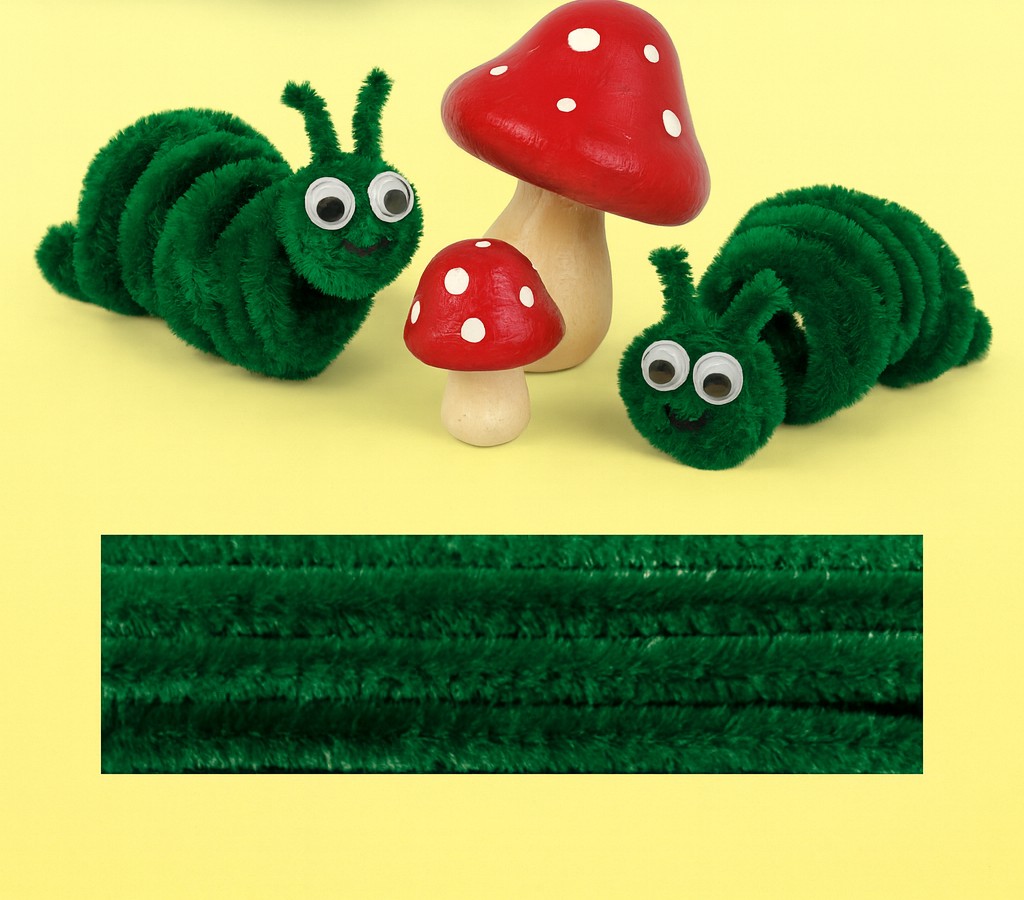 Chenilledraht, moosgrün