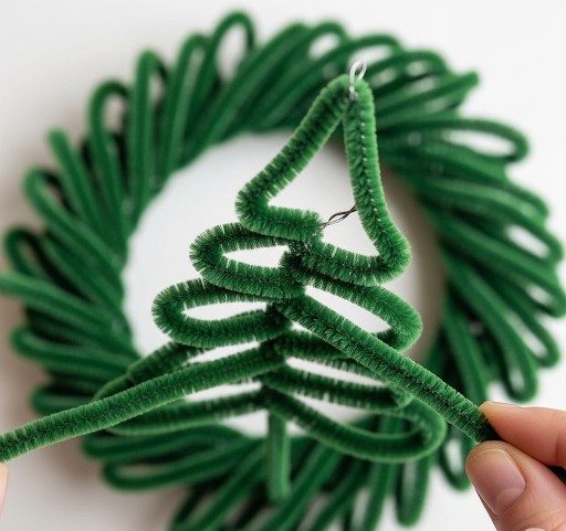 Chenilledraht, tannengrün