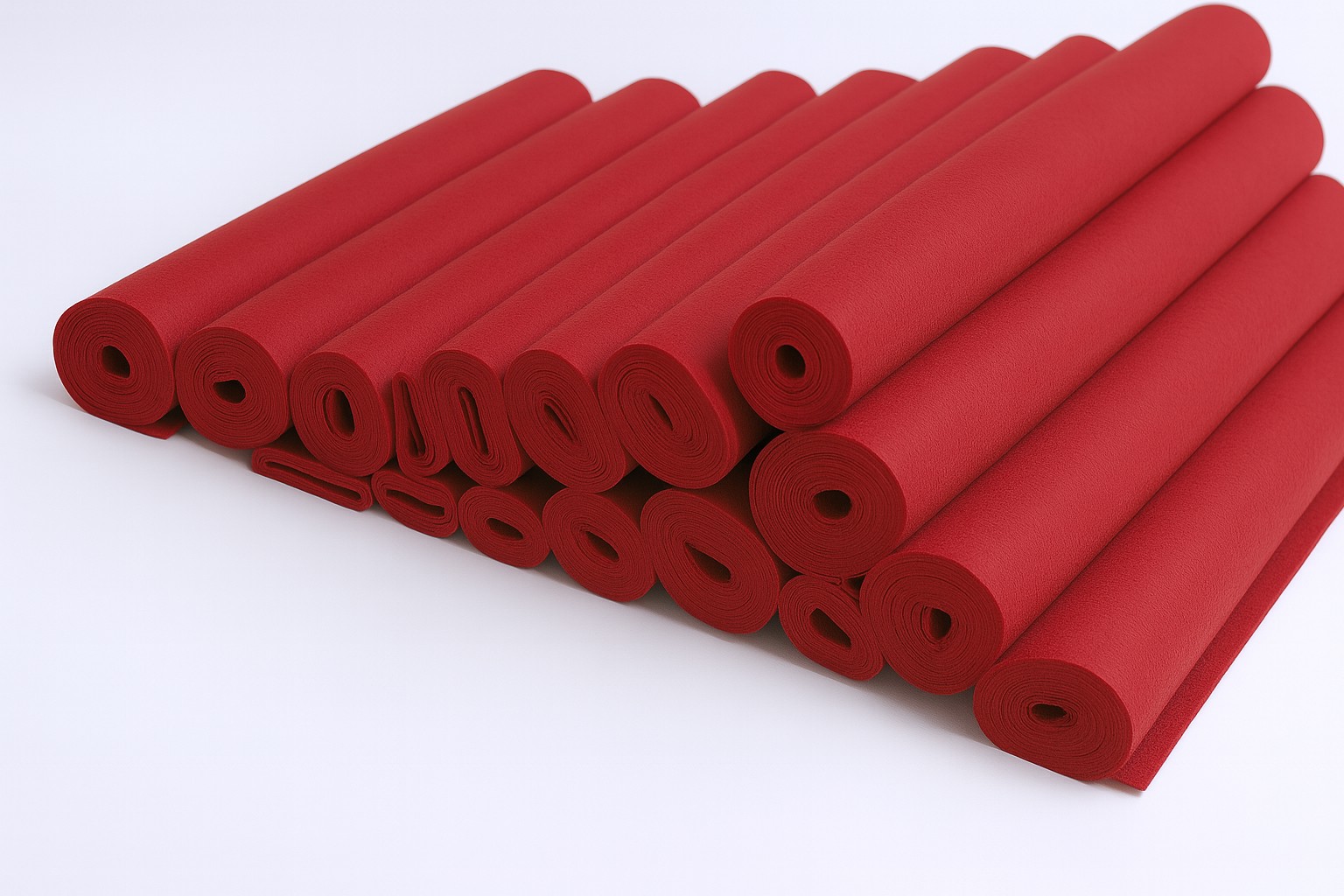 Bastelfilz 150g/m², 45cmx5m, 1 Rolle dunkelrot