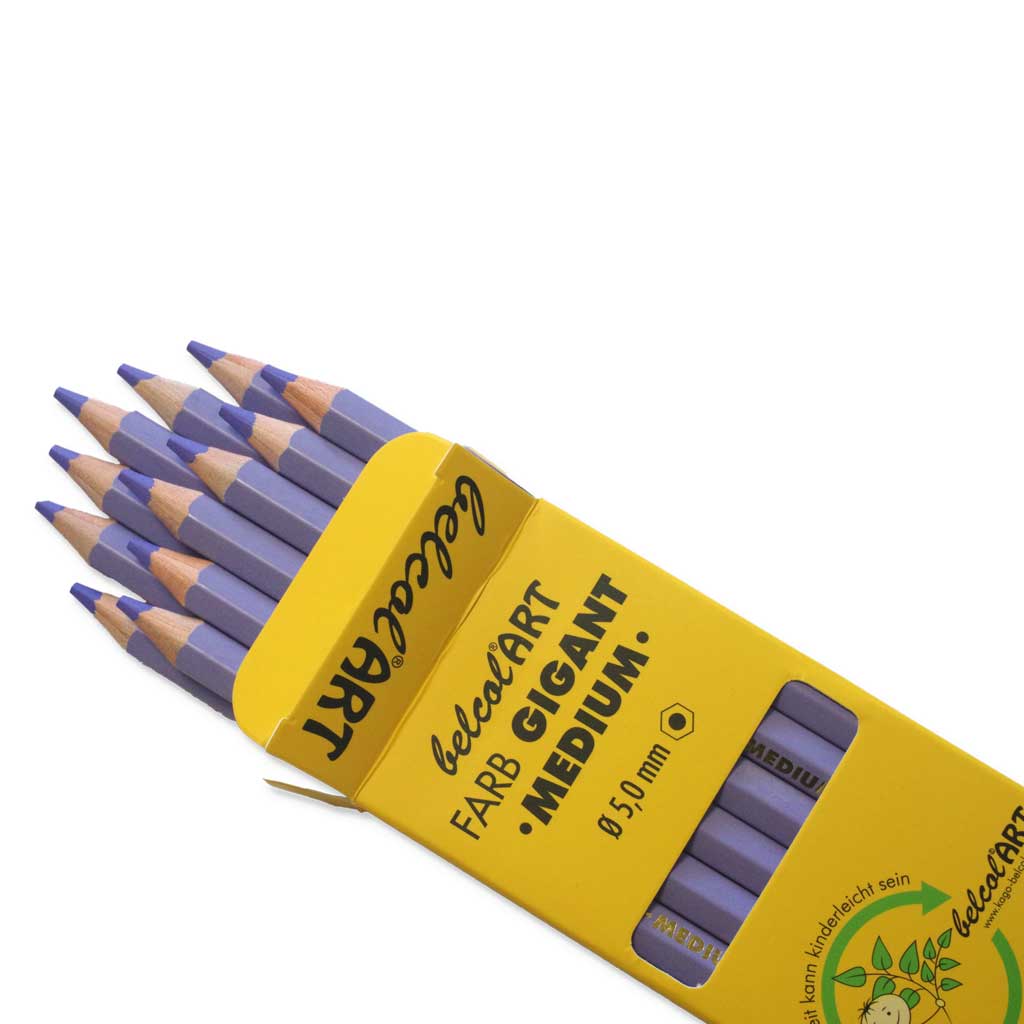 belcolART FARB GIGANT MEDIUM, 12 Stifte Lavendel