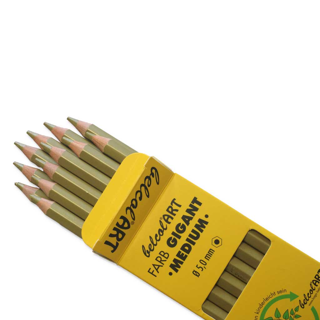 belcolART FARB GIGANT MEDIUM, 12 Stifte Gold