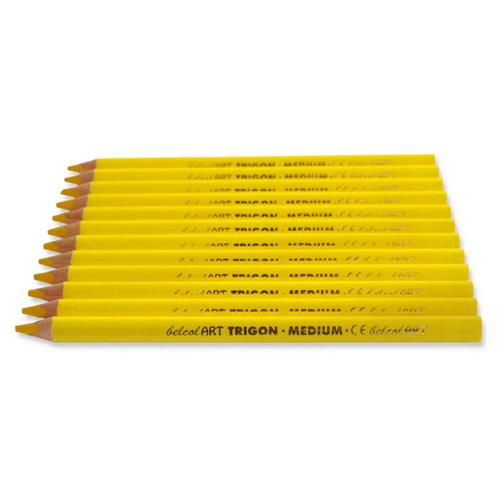 belcolART TRIGON MEDIUM, 12 Stifte gelb