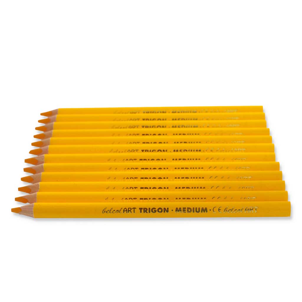 belcolART TRIGON MEDIUM, 12 Stifte dunkelgelb