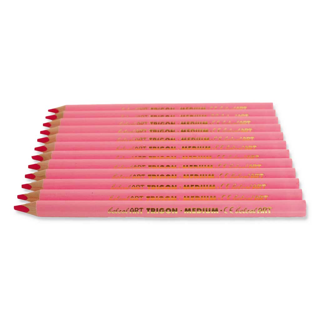 belcolART TRIGON MEDIUM, 12 Stifte rosa
