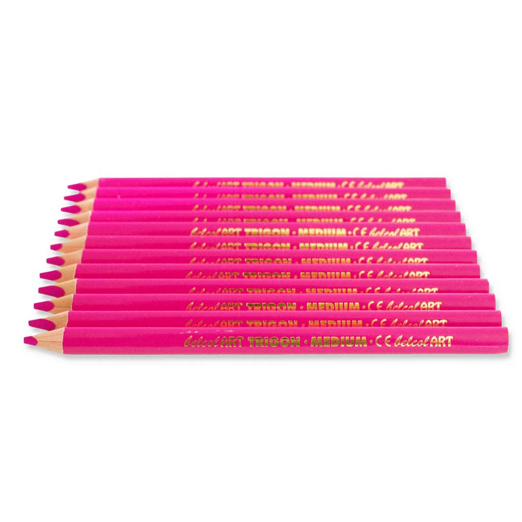 belcolART TRIGON MEDIUM, 12 Stifte pink