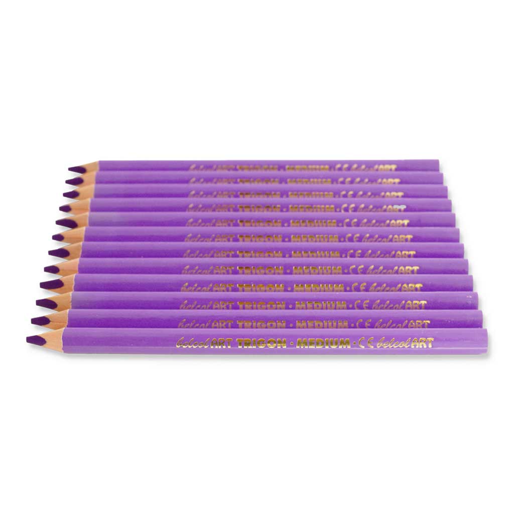 belcolART TRIGON MEDIUM, 12 Stifte lila