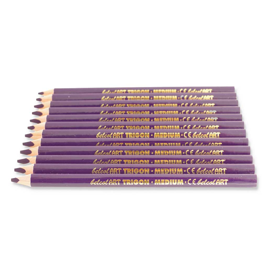belcolART TRIGON MEDIUM, 12 Stifte violett