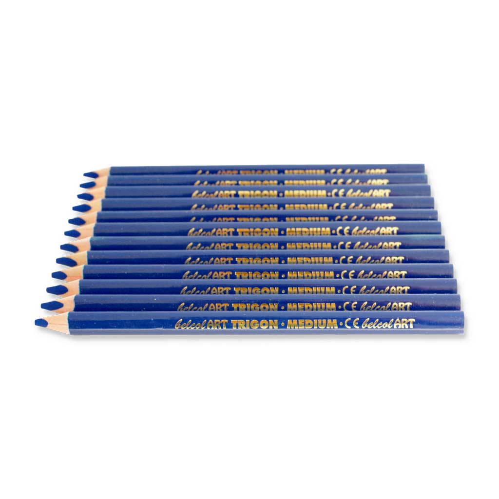 belcolART TRIGON MEDIUM, 12 Stifte blau