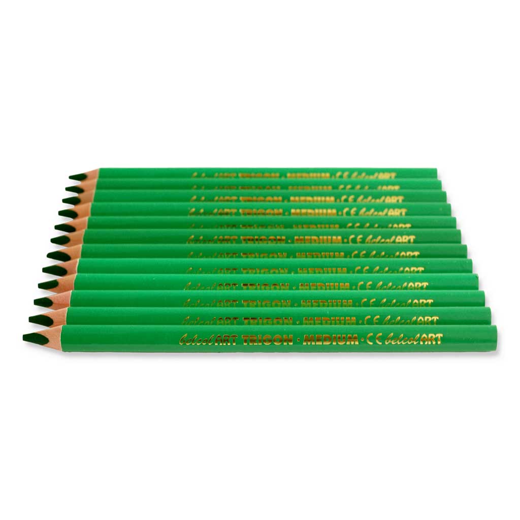 belcolART TRIGON MEDIUM, 12 Stifte dunkelgrün