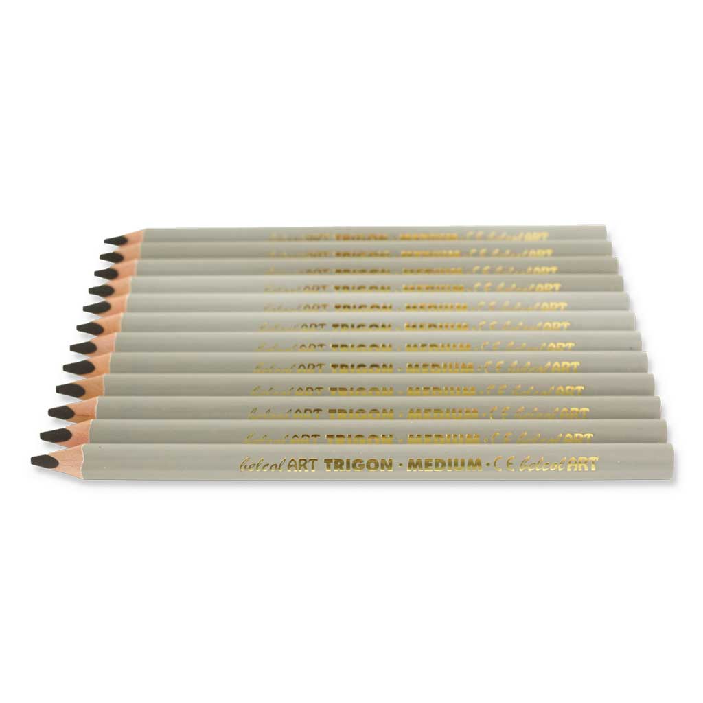 belcolART TRIGON MEDIUM, 12 Stifte grau