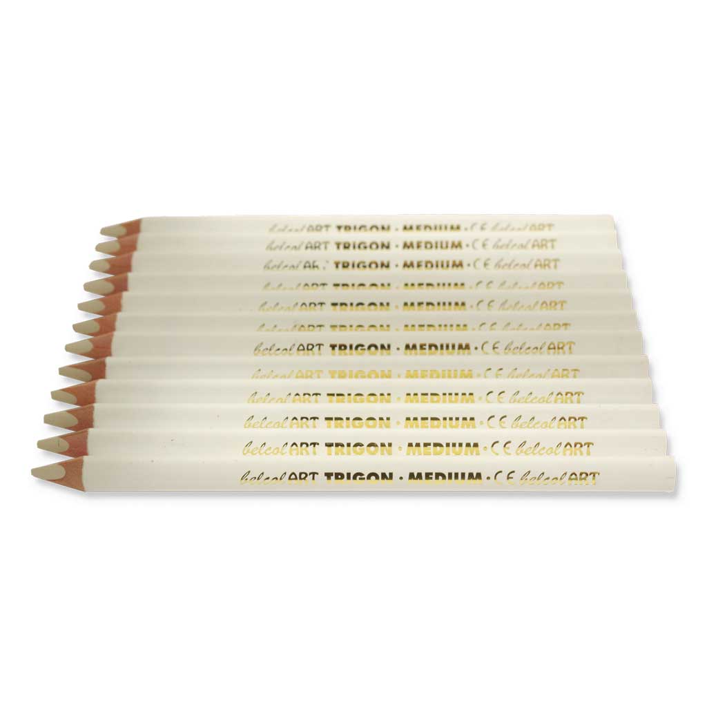 belcolART TRIGON MEDIUM, 12 Stifte weiß
