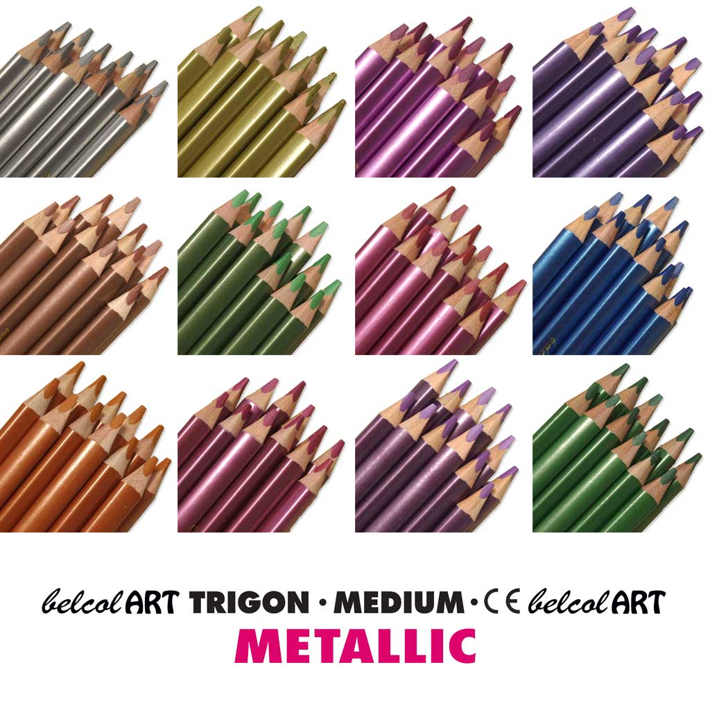 144 belcolART TRIGON MEDIUM METALLIC