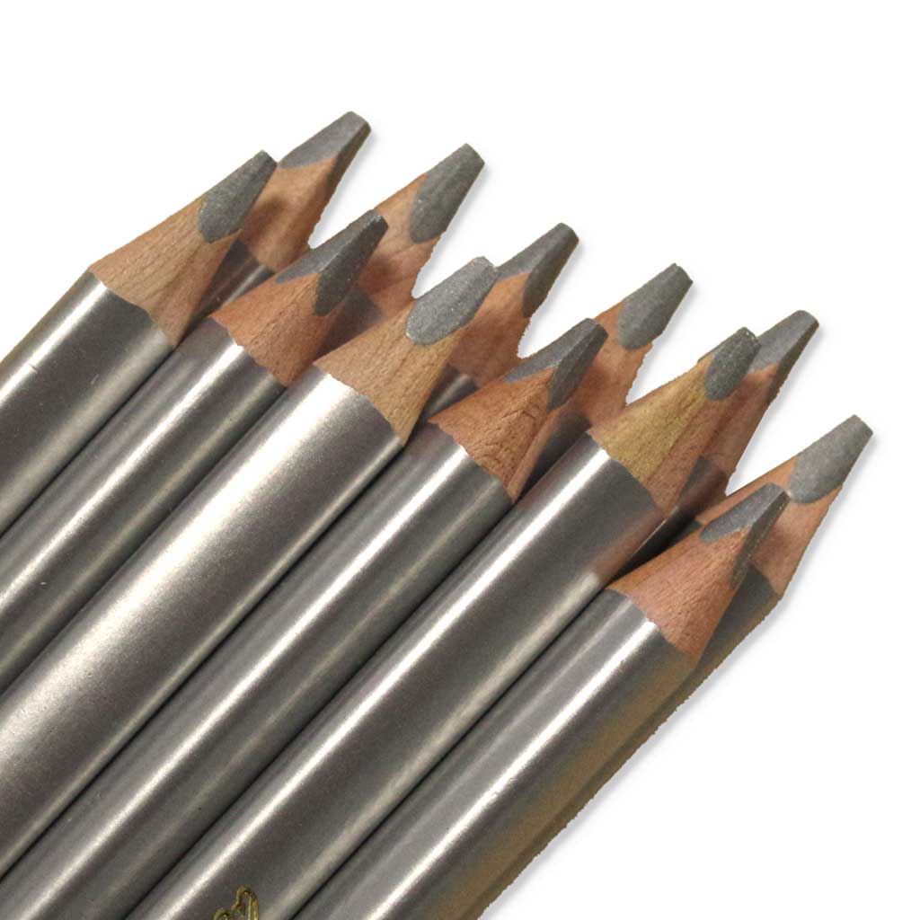 belcolART TRIGON MEDIUM, 12 Stifte metallic silber