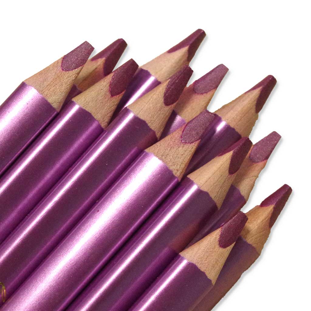 belcolART TRIGON MEDIUM, 12 Stifte metallic pink