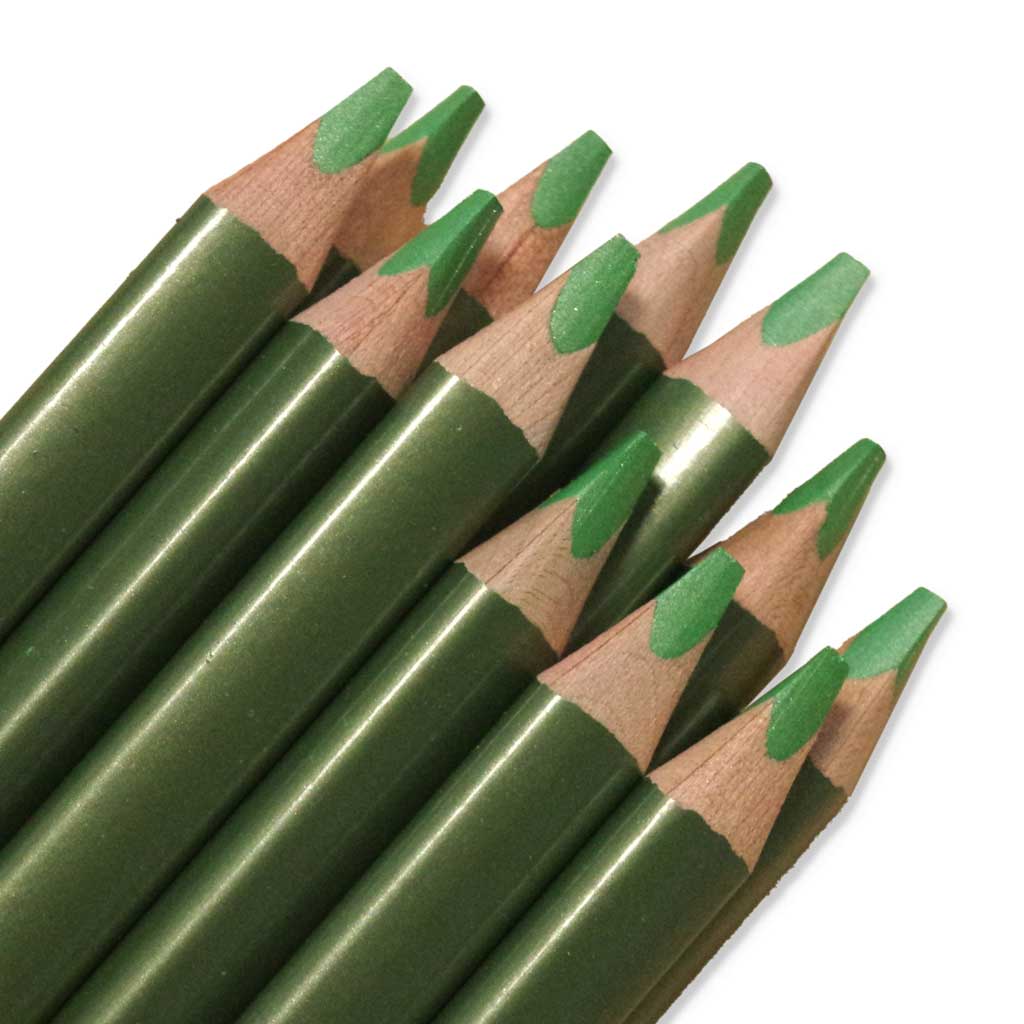 belcolART TRIGON MEDIUM, 12 Stifte metallic grün