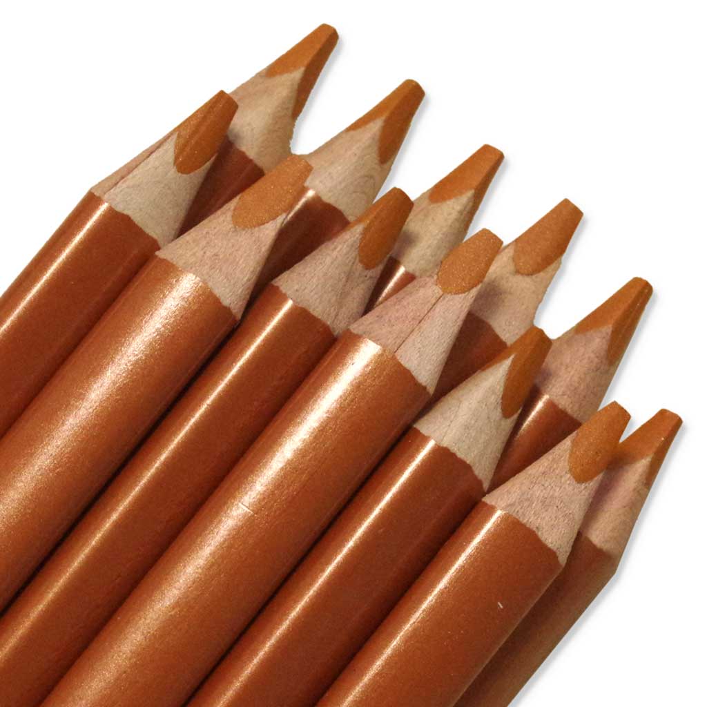 belcolART TRIGON MEDIUM, 12 Stifte metallic orange