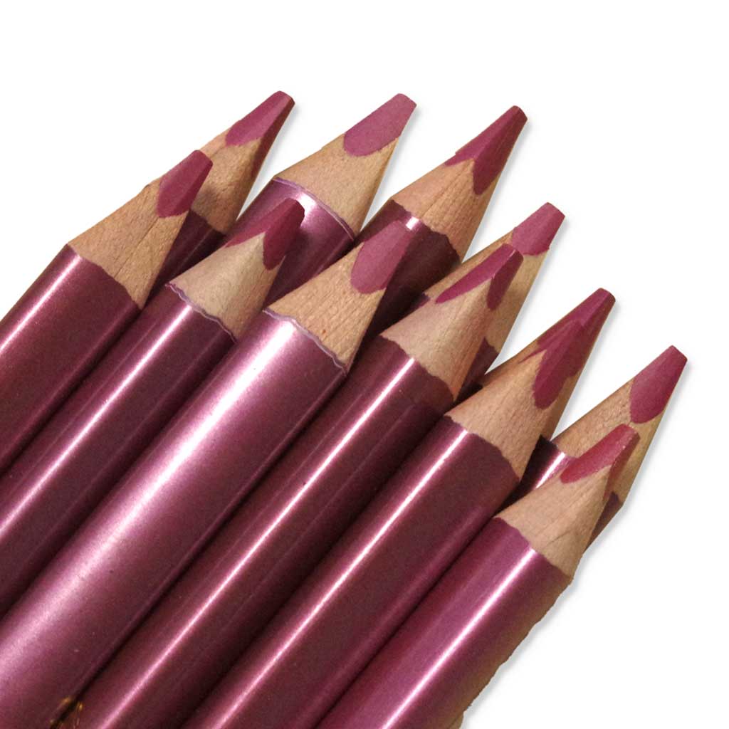 belcolART TRIGON MEDIUM, 12 Stifte metallic rot