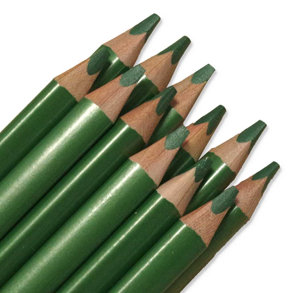 belcolART TRIGON MEDIUM,12 Stifte metall. olivgrün