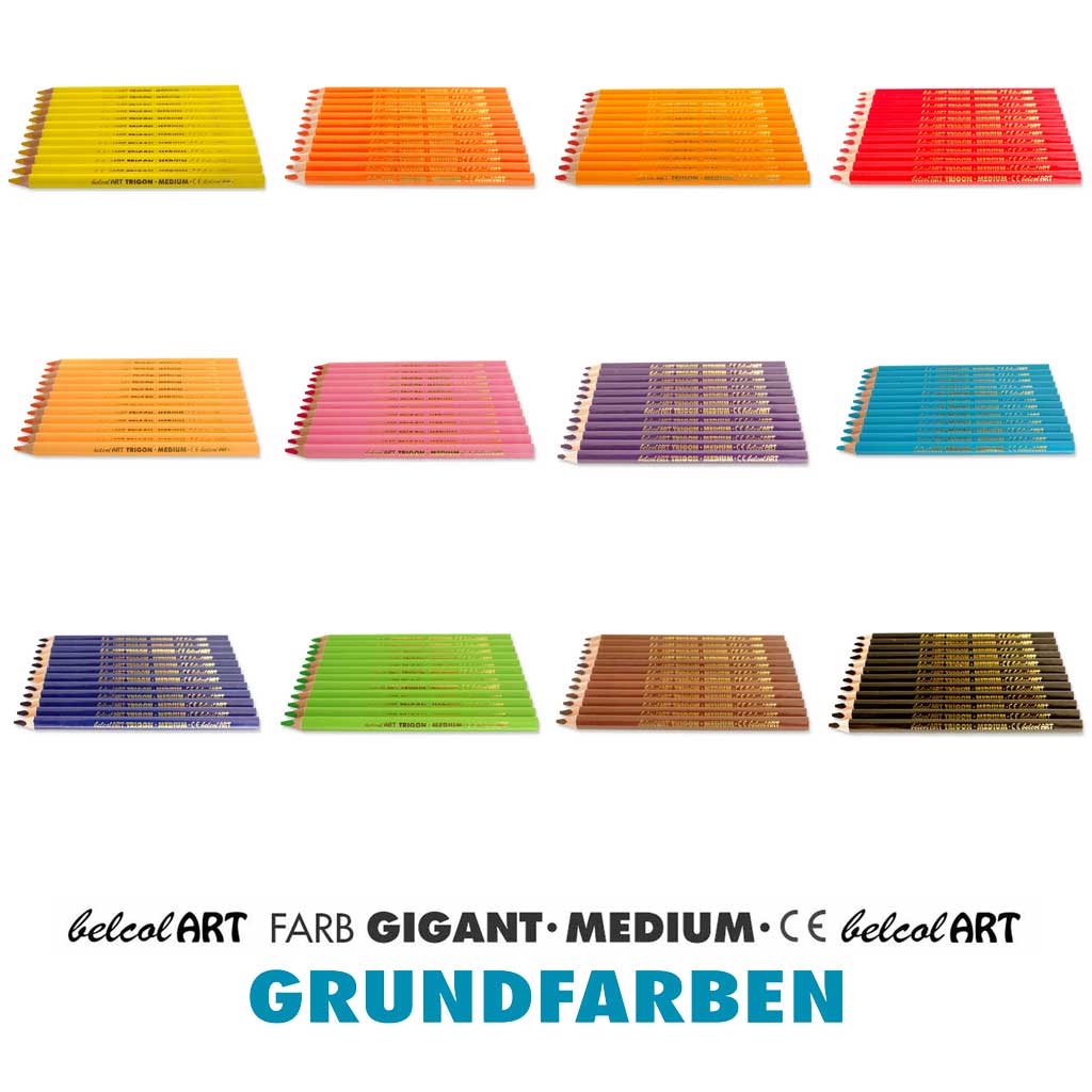 144 belcolART TRIGON MEDIUM 12 Grundfarben