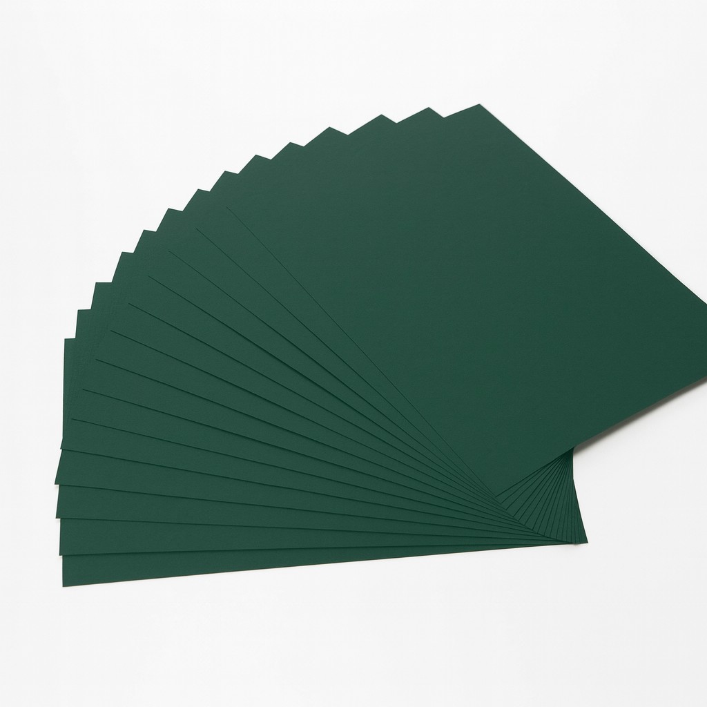 Fotokarton 300g/m², 50x70cm, 25 Bogen tannengrün
