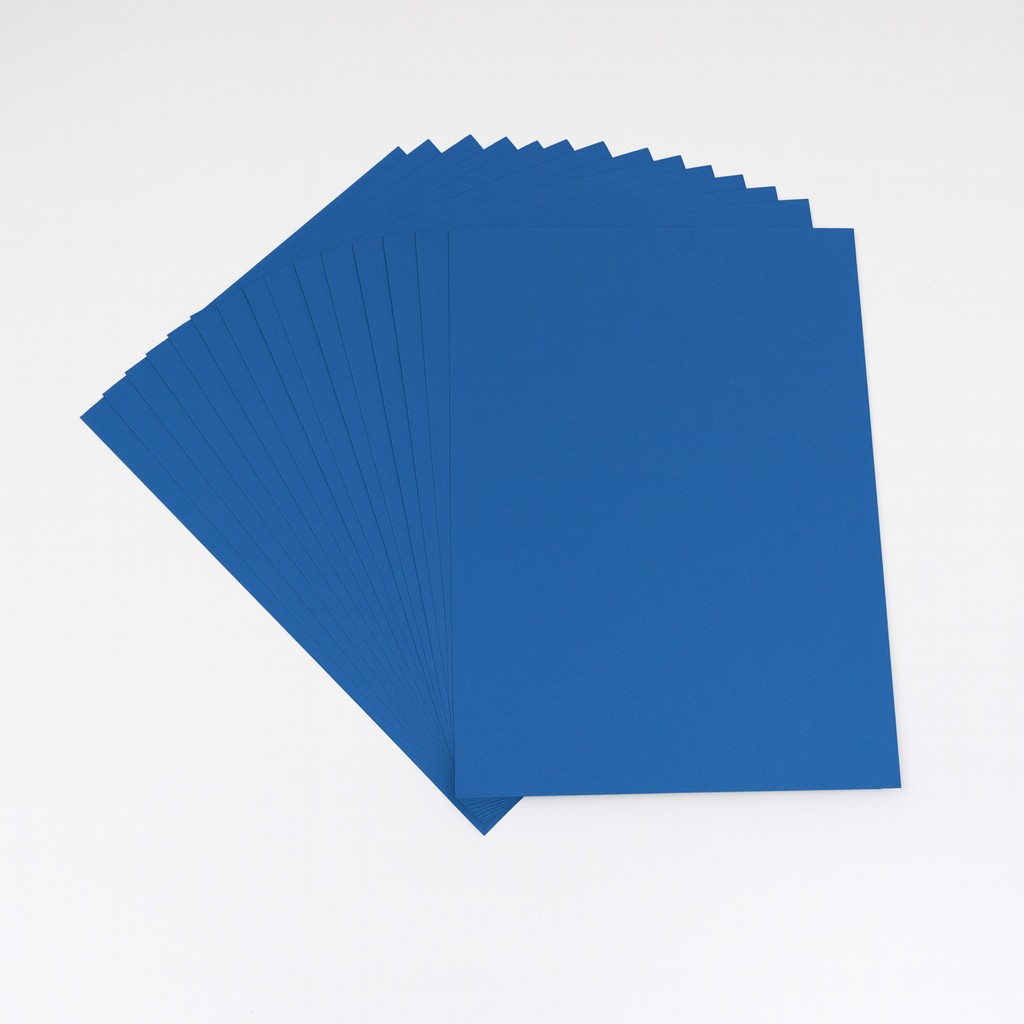 Fotokarton DIN A4, 50 Blatt dunkelblau