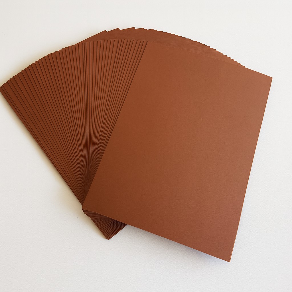 Fotokarton DIN A4, 50 Blatt schokobraun
