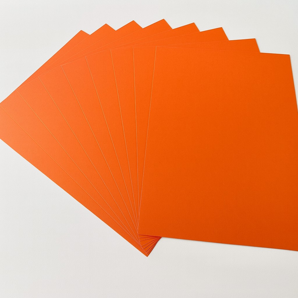 Tonkarton DIN A4, 100 Blatt orange