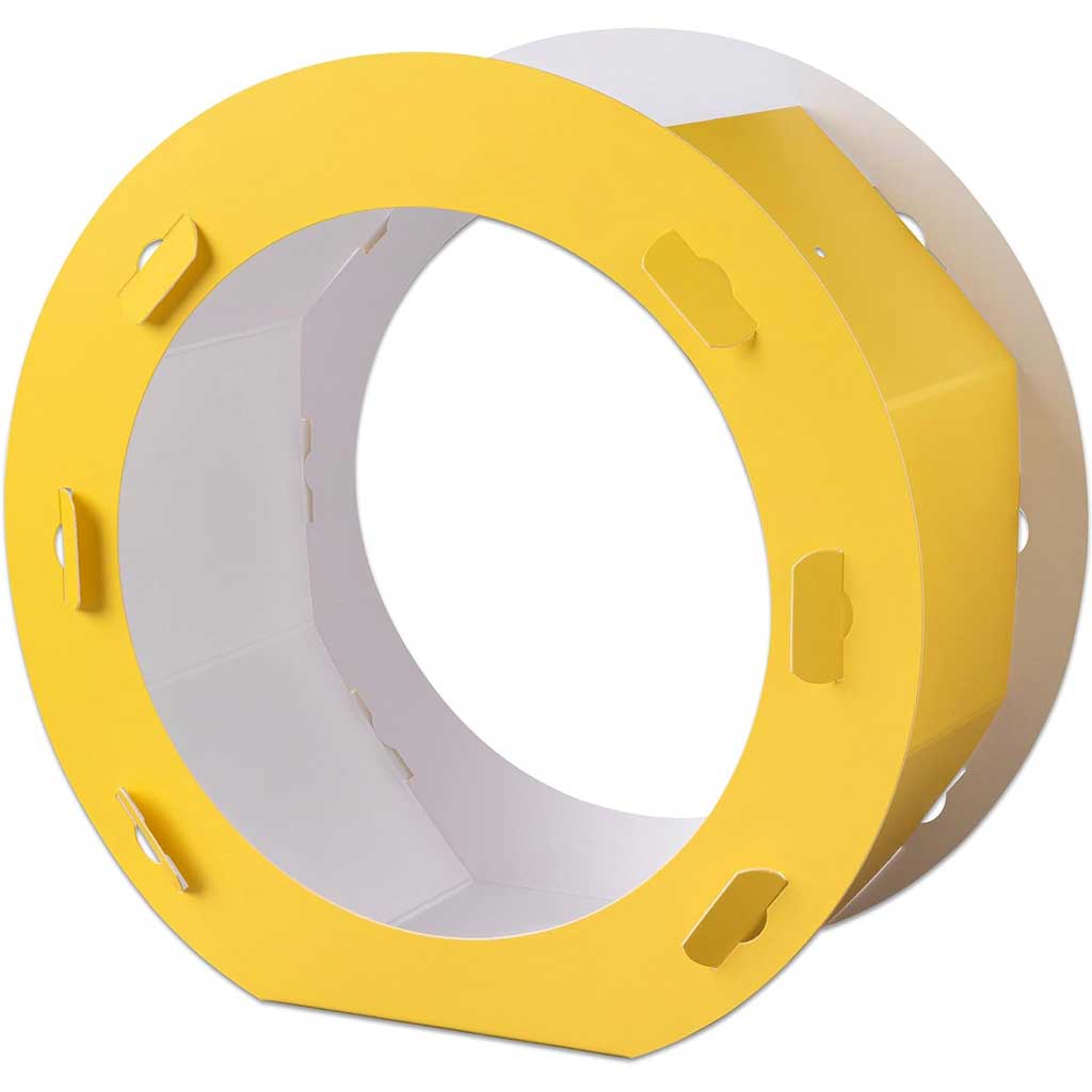 Rundlaternen Rohlinge Ø 22cm 5 Stück, gelb