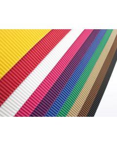 E-Wellpappe, 50x70cm, 10 Bogen farbig sortiert