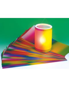 Regenbogentransparentpapier 25 Bogen, sortiert