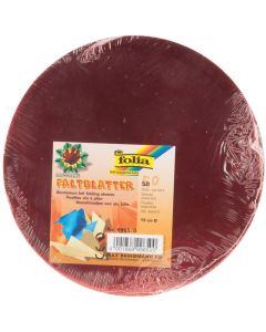 Alu-Faltblätter 15cm rund, 50 Blatt, sortiert