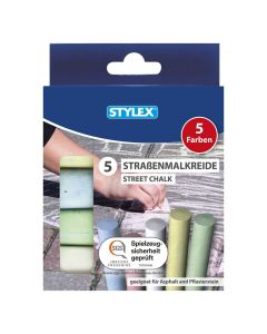 Straßenkreide 5 Stangen, farbig