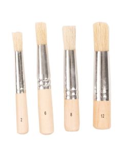 Schablonierpinsel, 2,6,8,12, 4 Stück