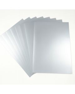 Tonkarton 50x70cm, 10 Bogen silber