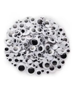 Wackelaugen-Set rund und oval 500 Stück