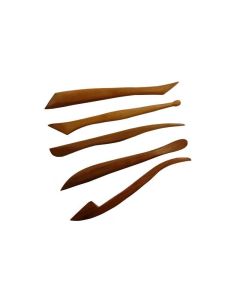 Modellierspachtel-Set aus Holz 5 Teile