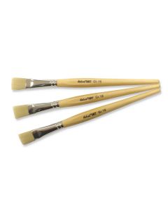 blecolART Synthetik flache Borste Gr.16, 12 Pinsel