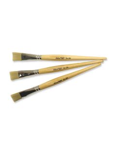 blecolART Synthetik flache Borste Gr.20, 12 Pinsel