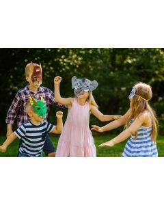 Kindermasken in 6 Motiven sortiert