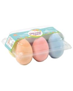 6 Straßenmalkreiden in Ei-Form