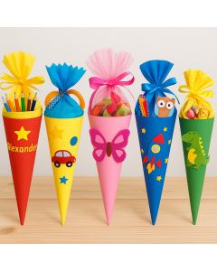 Schultüten aus Fotokarton 300g/m²