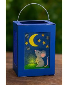 Laternen Rohlinge 13,5x13,5x18cm 5 Stück, blau