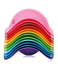 Bilibo, farbig sortiert