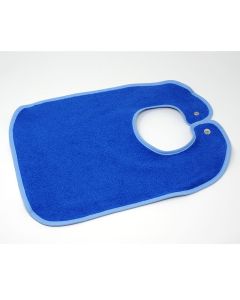 Lätzchen 30x35cm royalblau mit Druckknopf