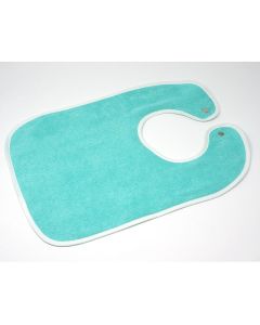 Lätzchen 30x35cm aquagrün mit Druckknopf