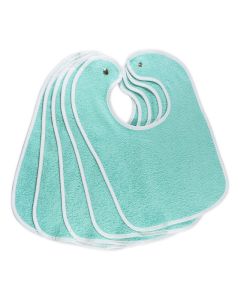 Lätzchen 30x50cm aquagrün mit Druckknopf